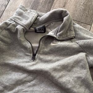 Nike Women’s Gray Quarter-Zip Sweater